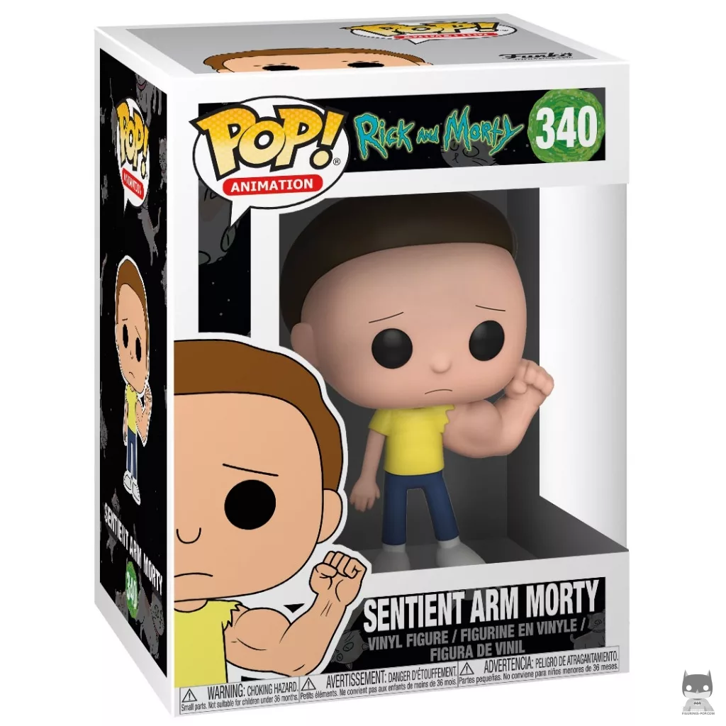 Figura Funko Pop! Morty con brazo consciente en su caja
