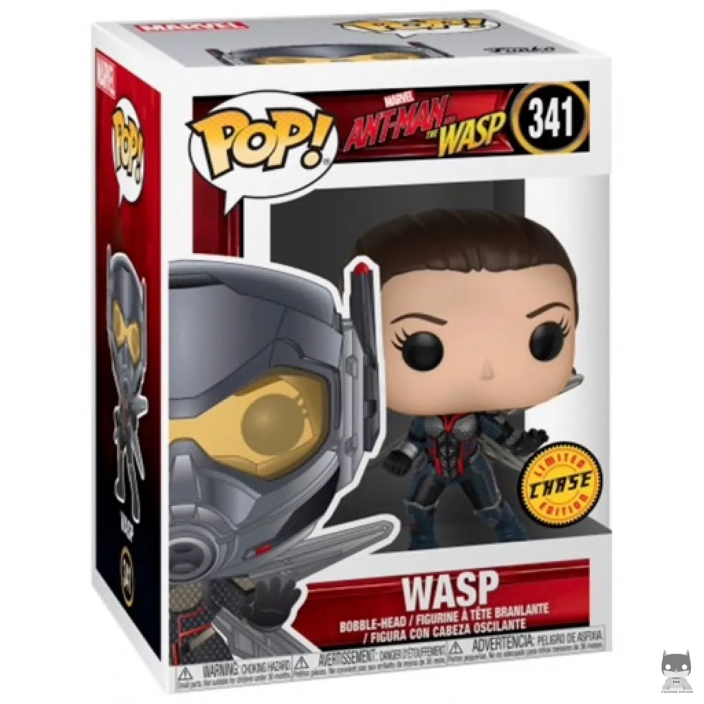 Figura Funko Pop! La Avispa (Sin máscara) (Chase) en su caja