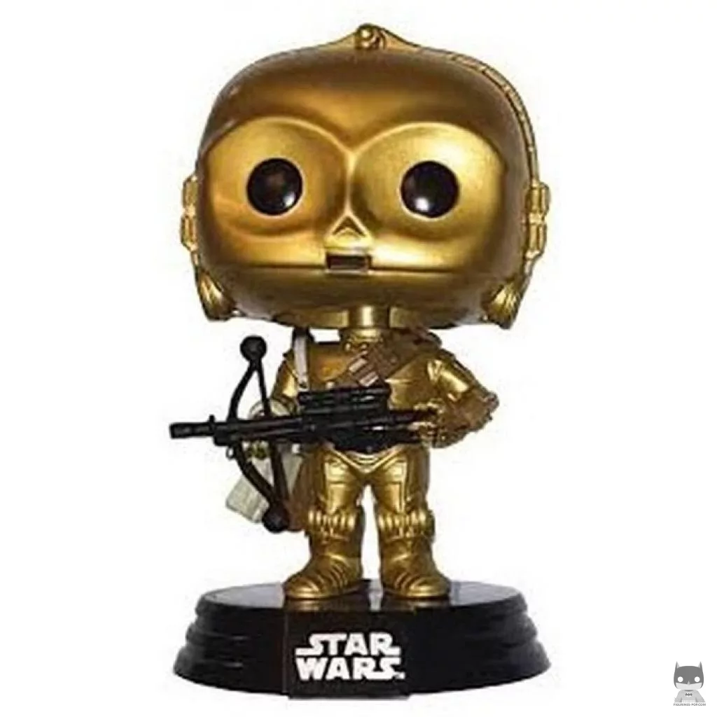 Figura Funko Pop! C-3PO con ballesta wookiee (Star Wars: Episodio IX, El ascenso de Skywalker)