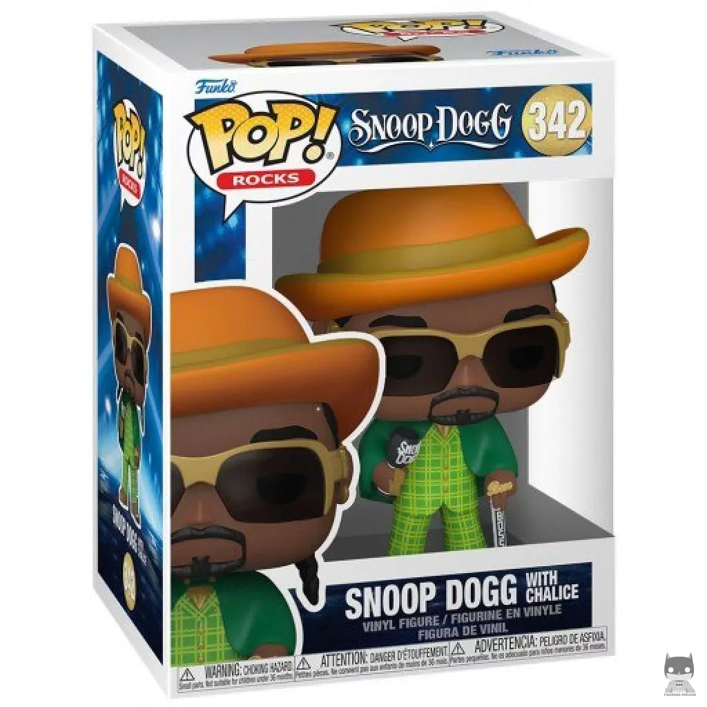 Figura Funko Pop! Snoop Dogg con cáliz en su caja