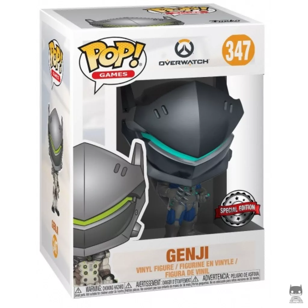 Figura Funko Pop! Genji (Fibra de carbono) en su caja
