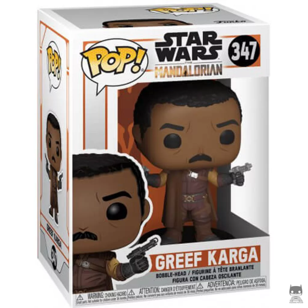 Figura Funko Pop! Greef Karga en su caja