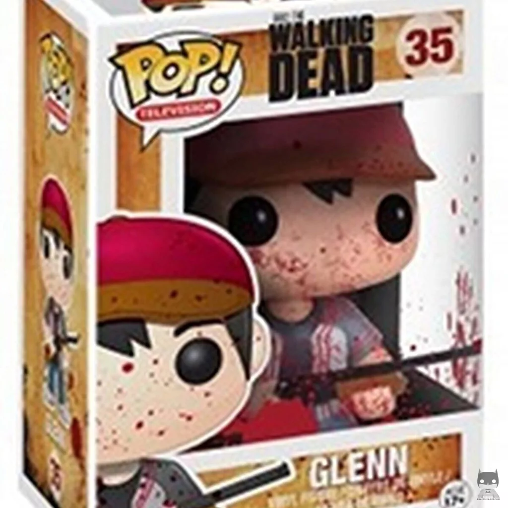 Figura Funko Pop! Glenn Rhee (Ensangrentado) en su caja