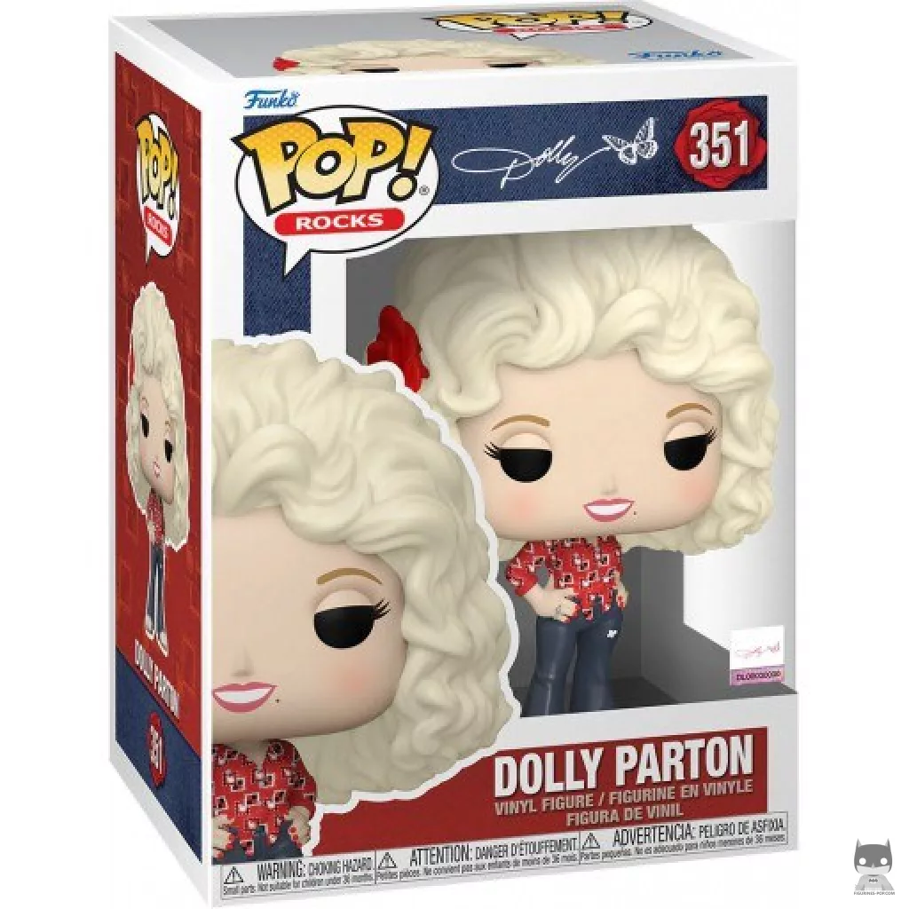 Figura Funko Pop! Dolly Parton en su caja