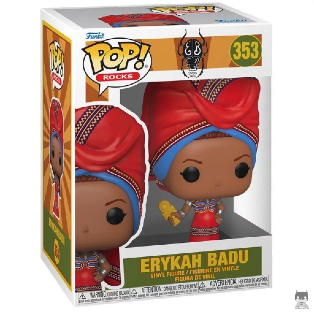 Figura Funko Pop! Erykah Badu (Tyrone) en su caja