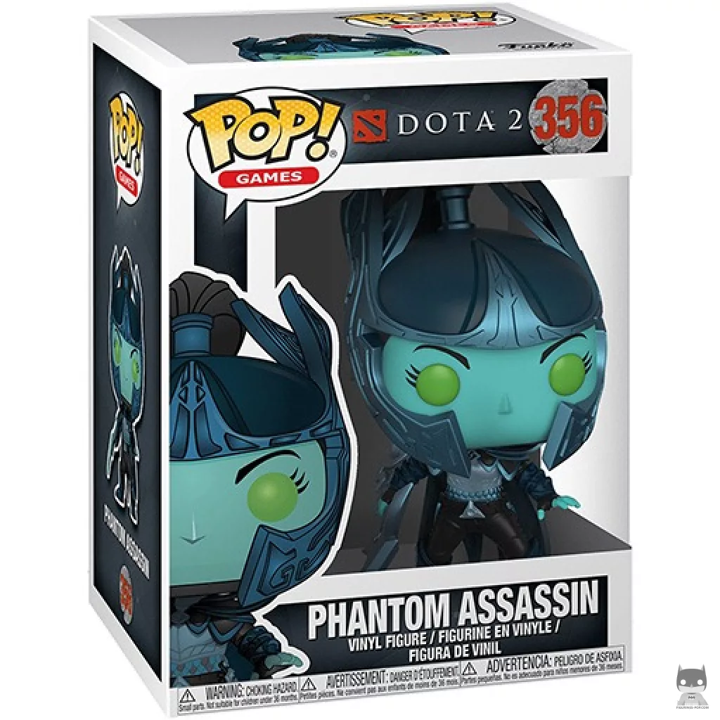 Figura Funko Pop! Phantom Assassin en su caja