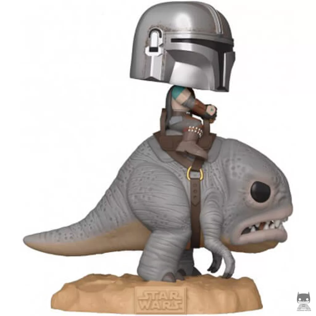 Figura Funko Pop! El Mandaloriano en un blurrg (The Mandalorian (Star Wars))