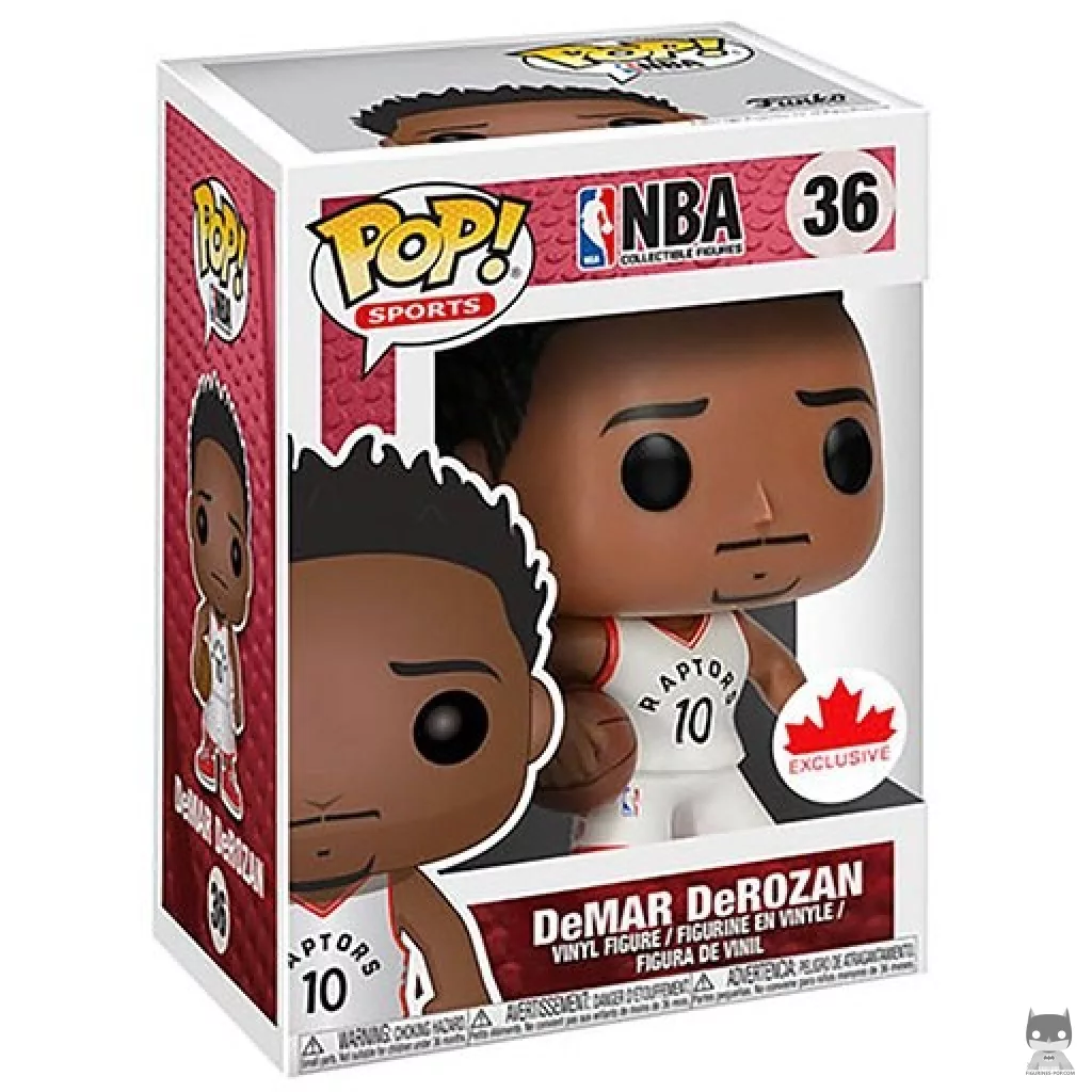 Figura Funko Pop! Demar DeRozan en su caja
