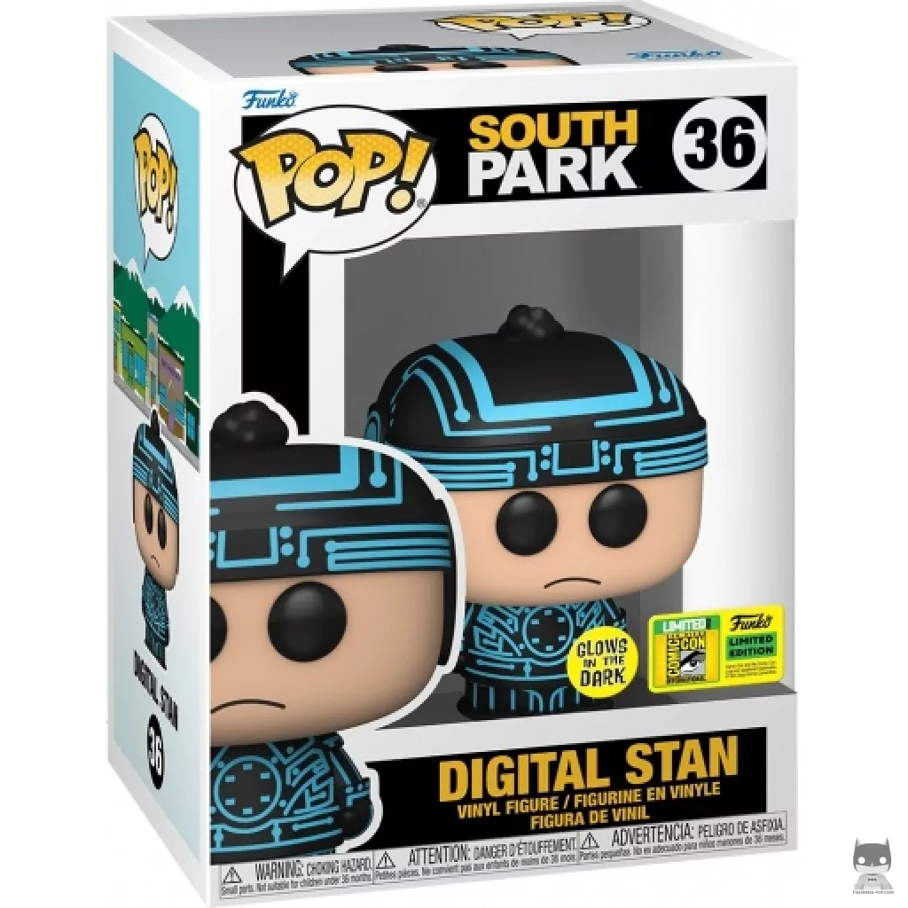 Figura Funko Pop! Stan digital (Brilla en la oscuridad) en su caja