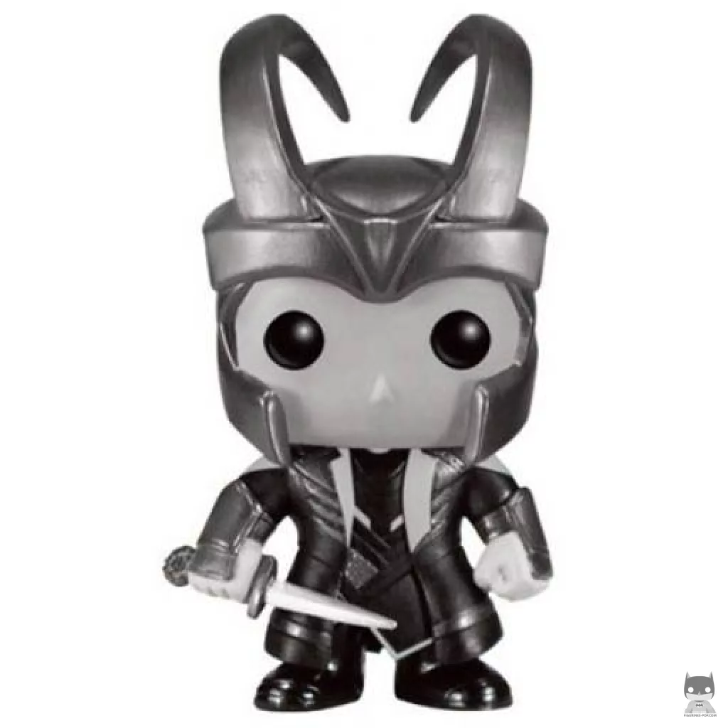 Figura Funko Pop! Loki (Con casco) (Blanco y negro) (Thor)