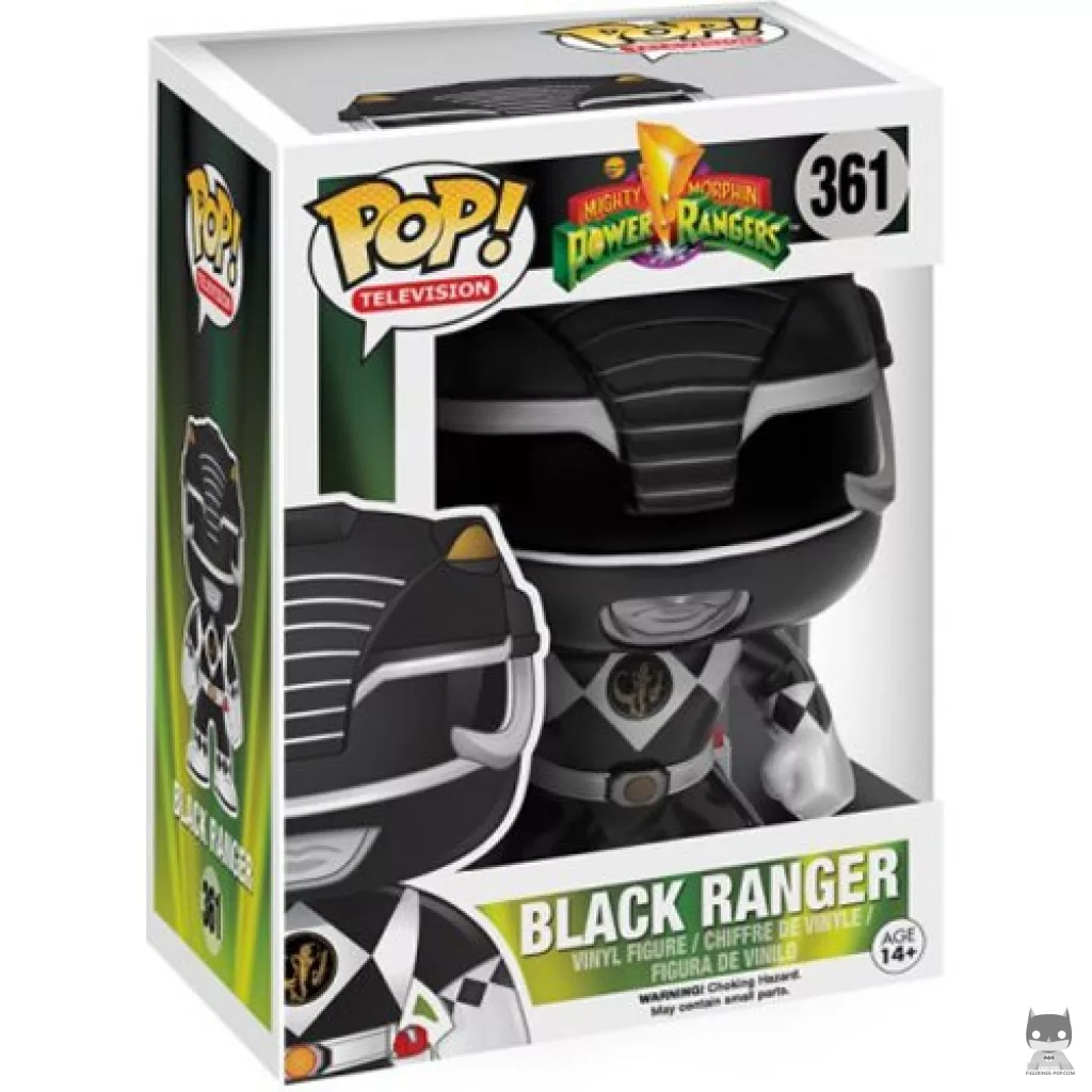 Figura Funko Pop! Ranger Negro en su caja