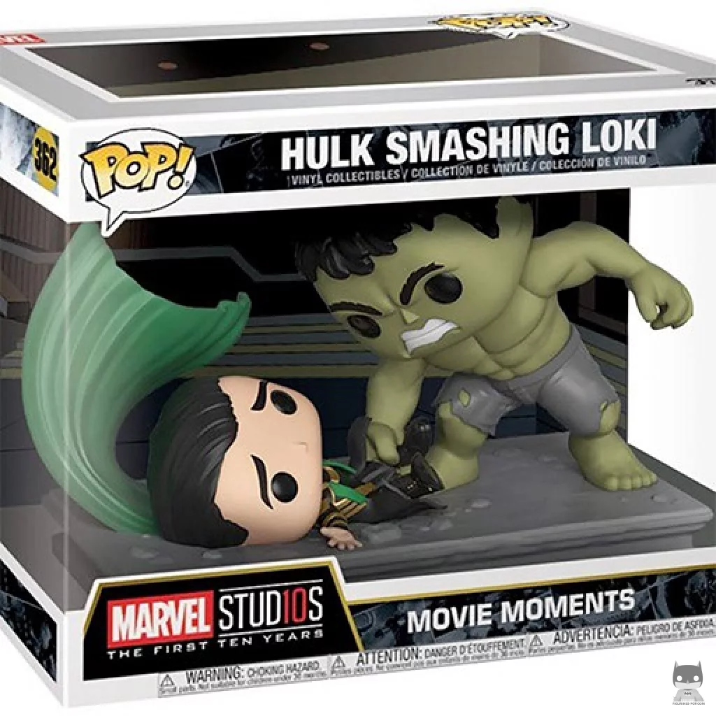 Figura Funko Pop! Hulk aplastando a Loki en su caja