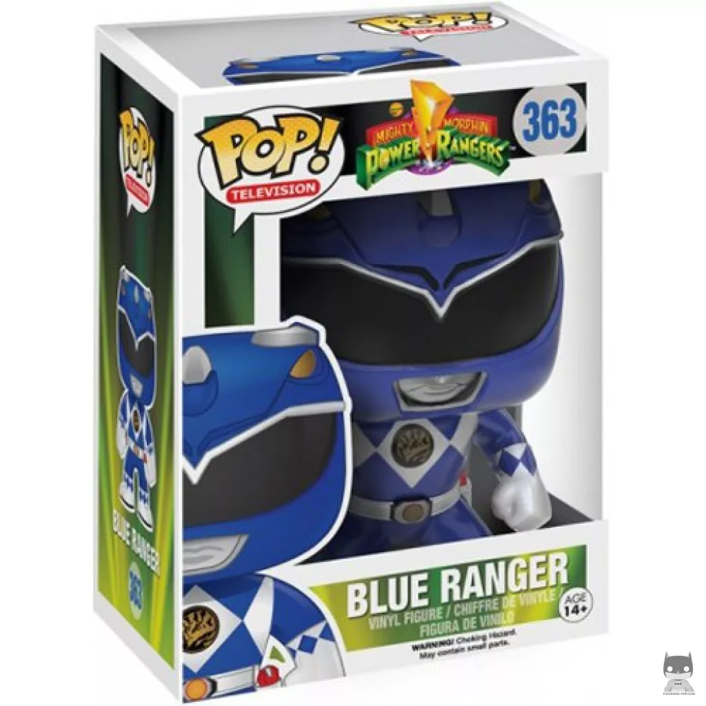 Figura Funko Pop! Ranger Azul en su caja