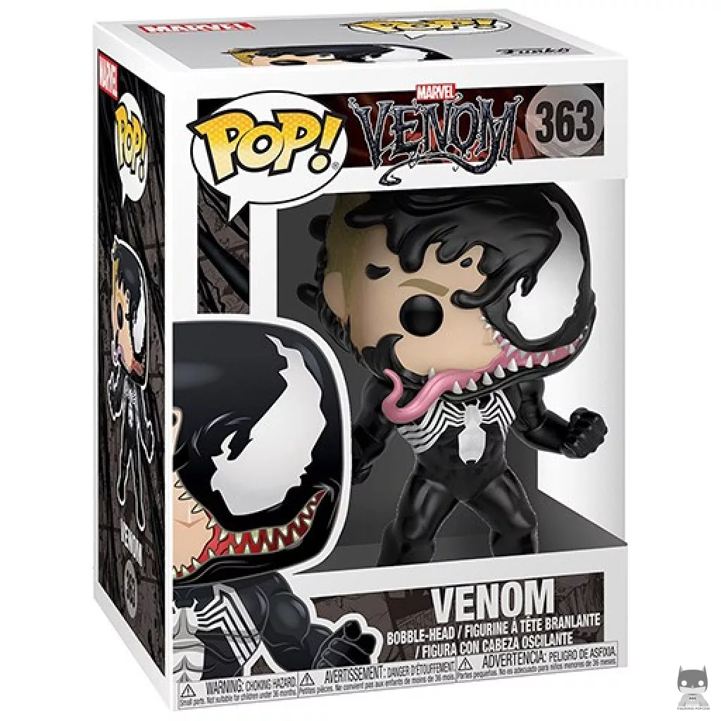 Figura Funko Pop! Venom (Eddie Brock) en su caja