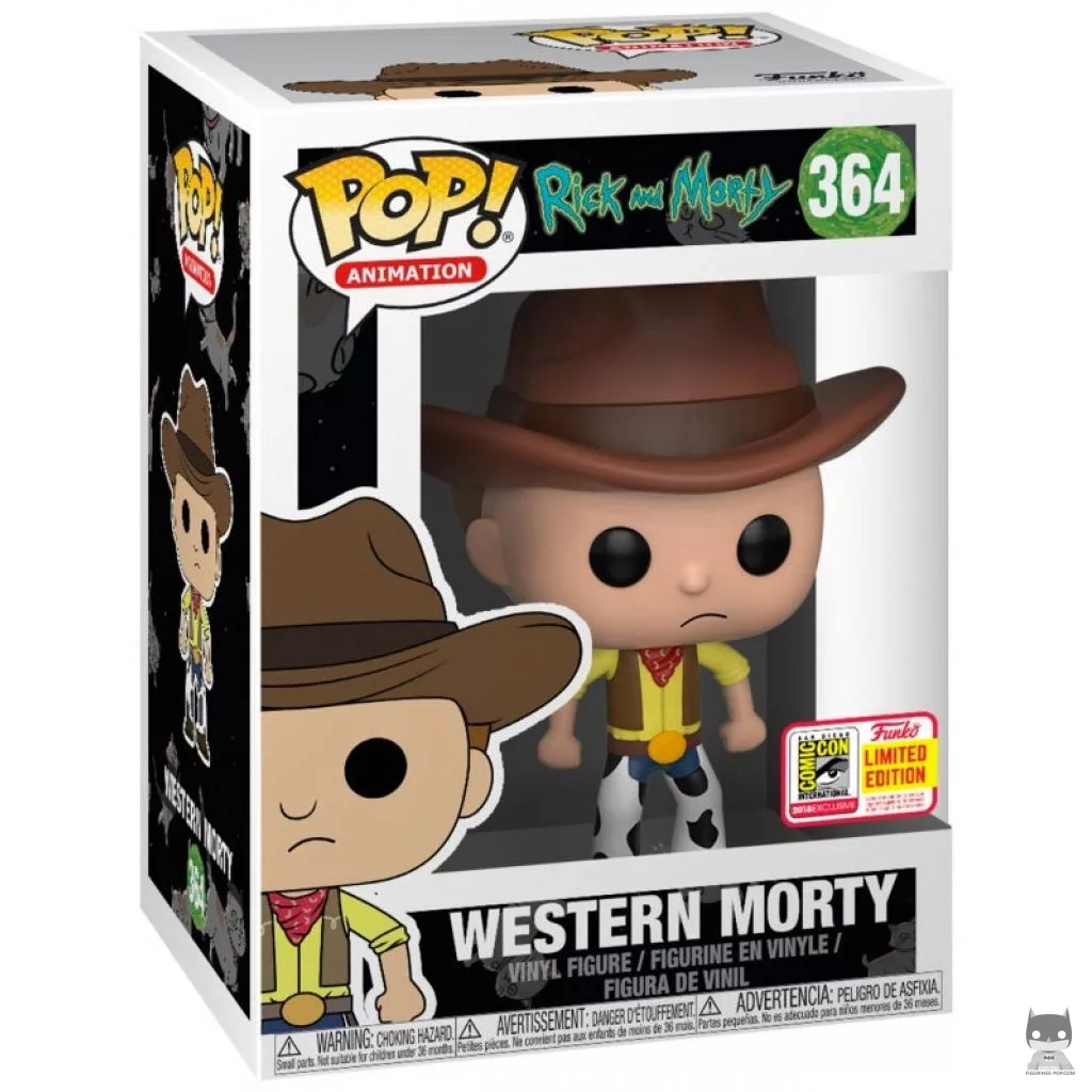 Figura Funko Pop! Morty del Oeste en su caja