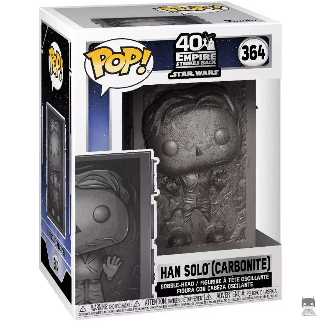 Figura Funko Pop! Han Solo (Carbonita) en su caja