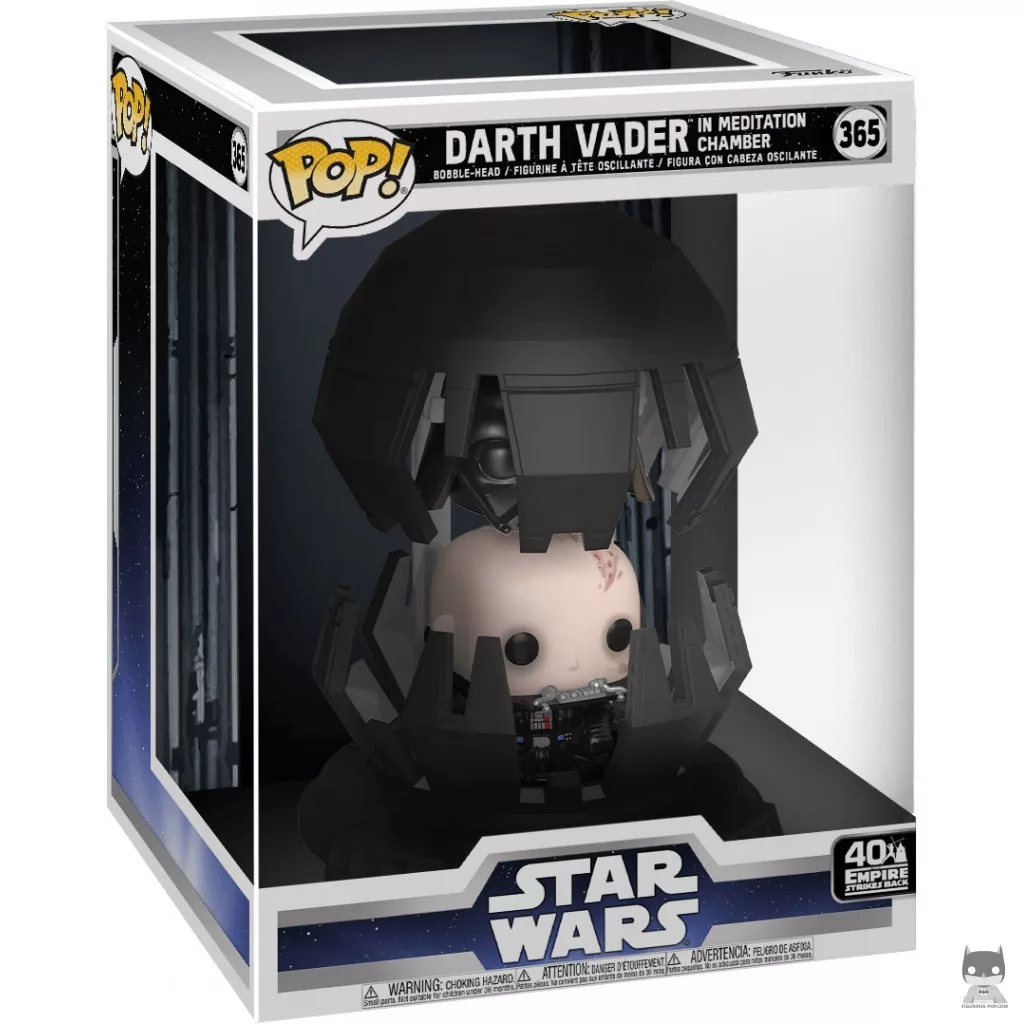 Figura Funko Pop! Darth Vader en la cámara de meditación en su caja