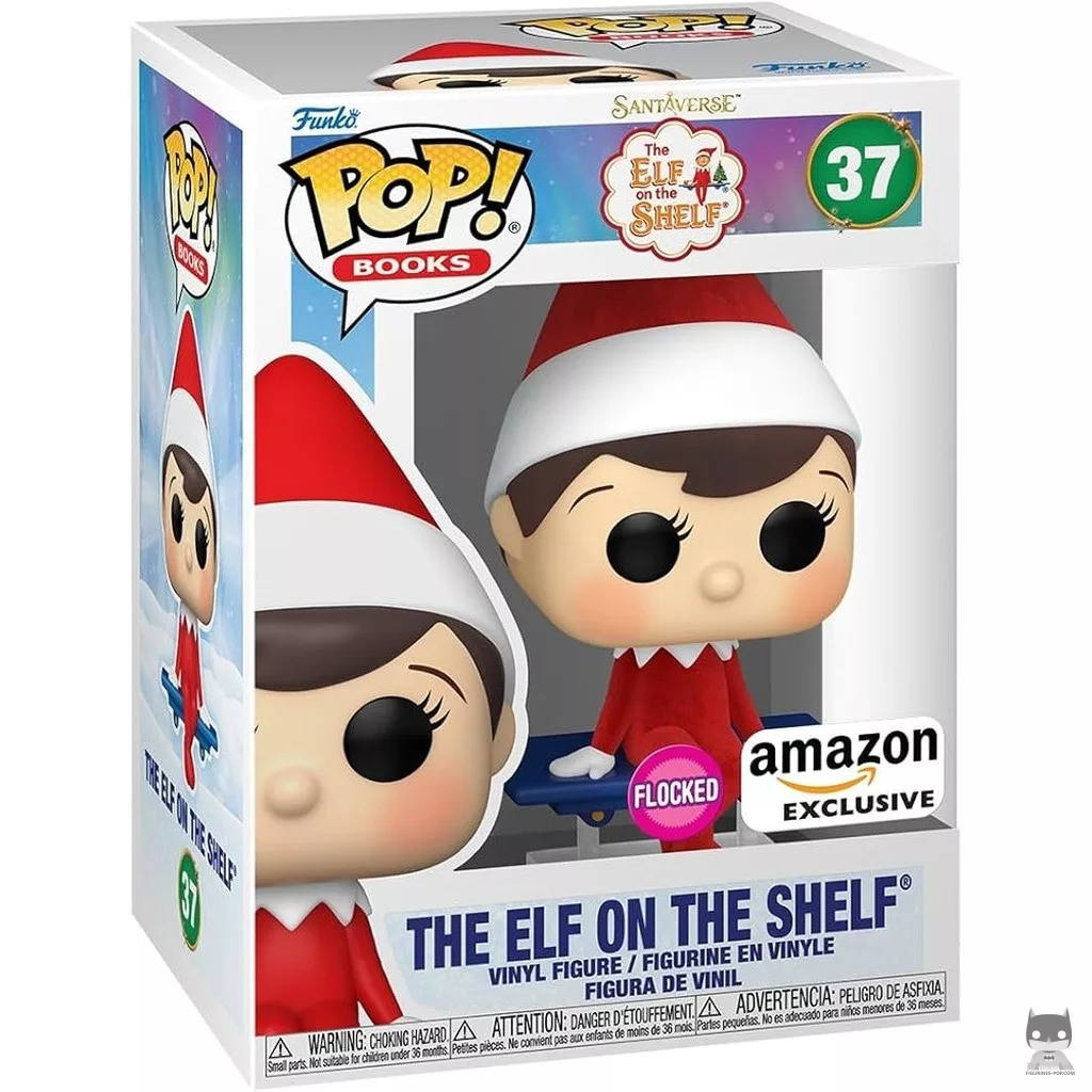 Figura Funko Pop! El Elfo en la estantería (Flocado) en su caja