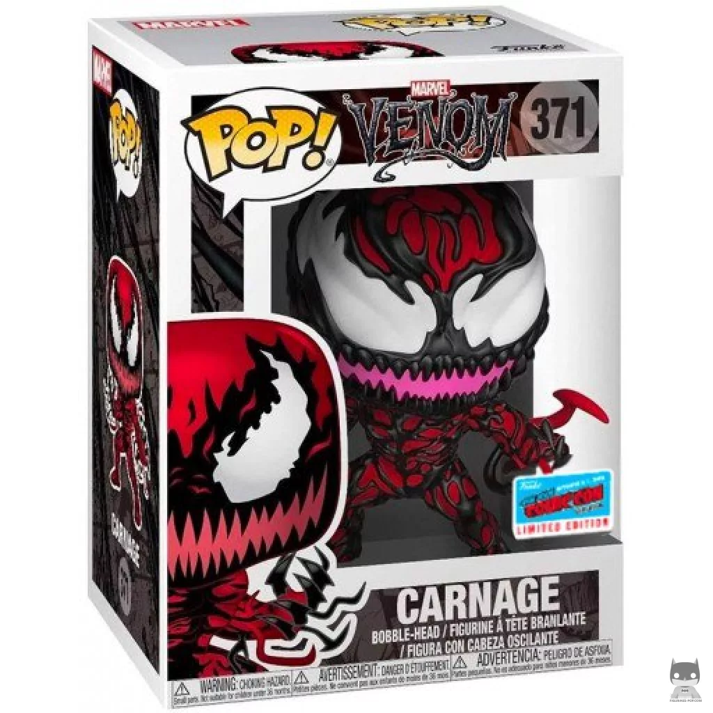 Figura Funko Pop! Matanza venomizado en su caja