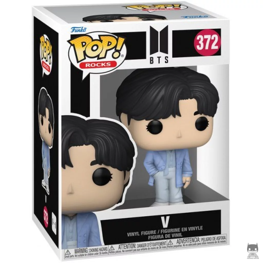 Figura Funko Pop! V (Proof) en su caja