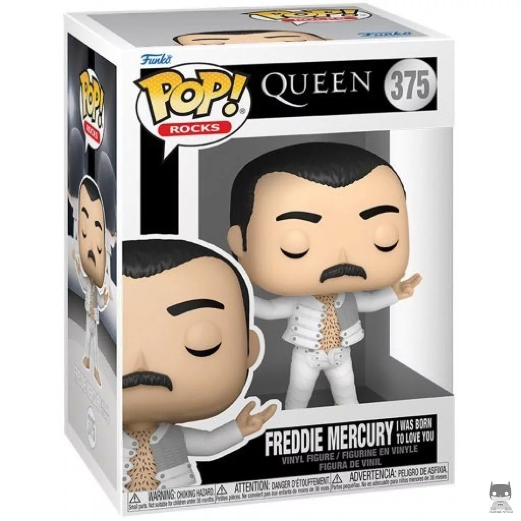 Figura Funko Pop! Freddie Mercury (I Was Born to Love You) en su caja