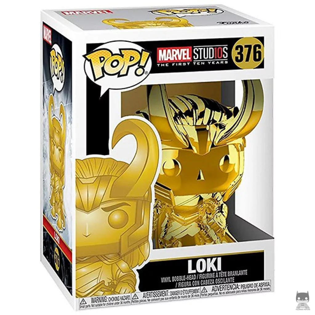 Figura Funko Pop! Loki (Dorado) en su caja