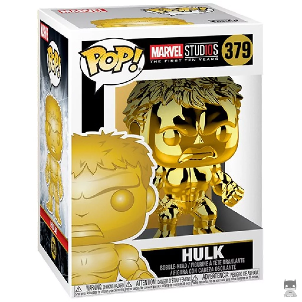 Figura Funko Pop! Hulk (Dorado) en su caja