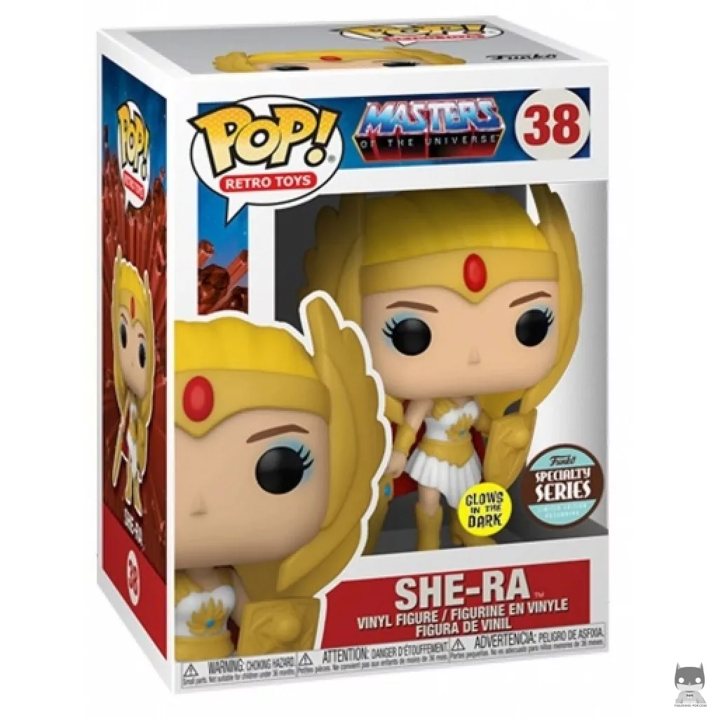 Figura Funko Pop! She-Ra (Brilla en la oscuridad) en su caja
