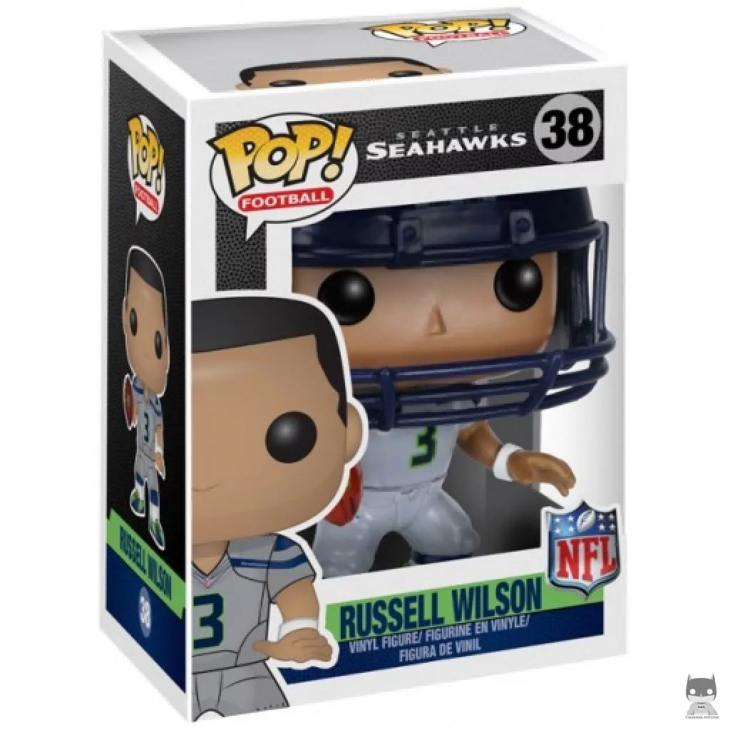 Figura Funko Pop! Russell Wilson en su caja
