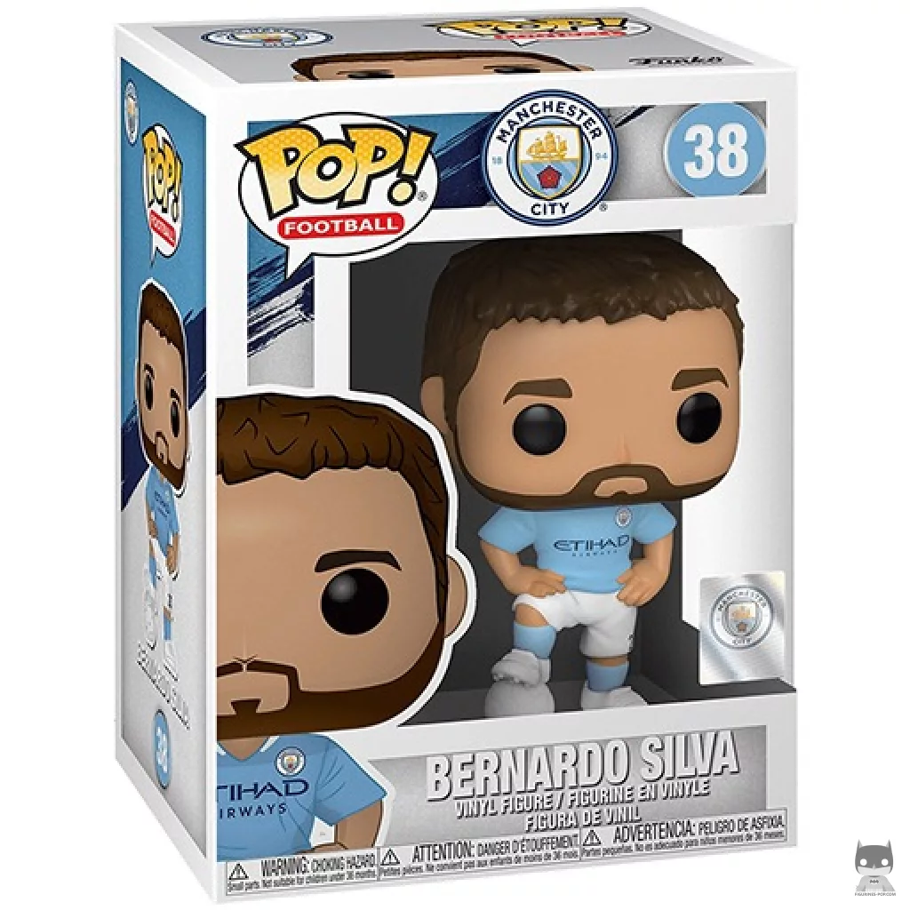 Figura Funko Pop! Bernardo Silva (Manchester City) en su caja