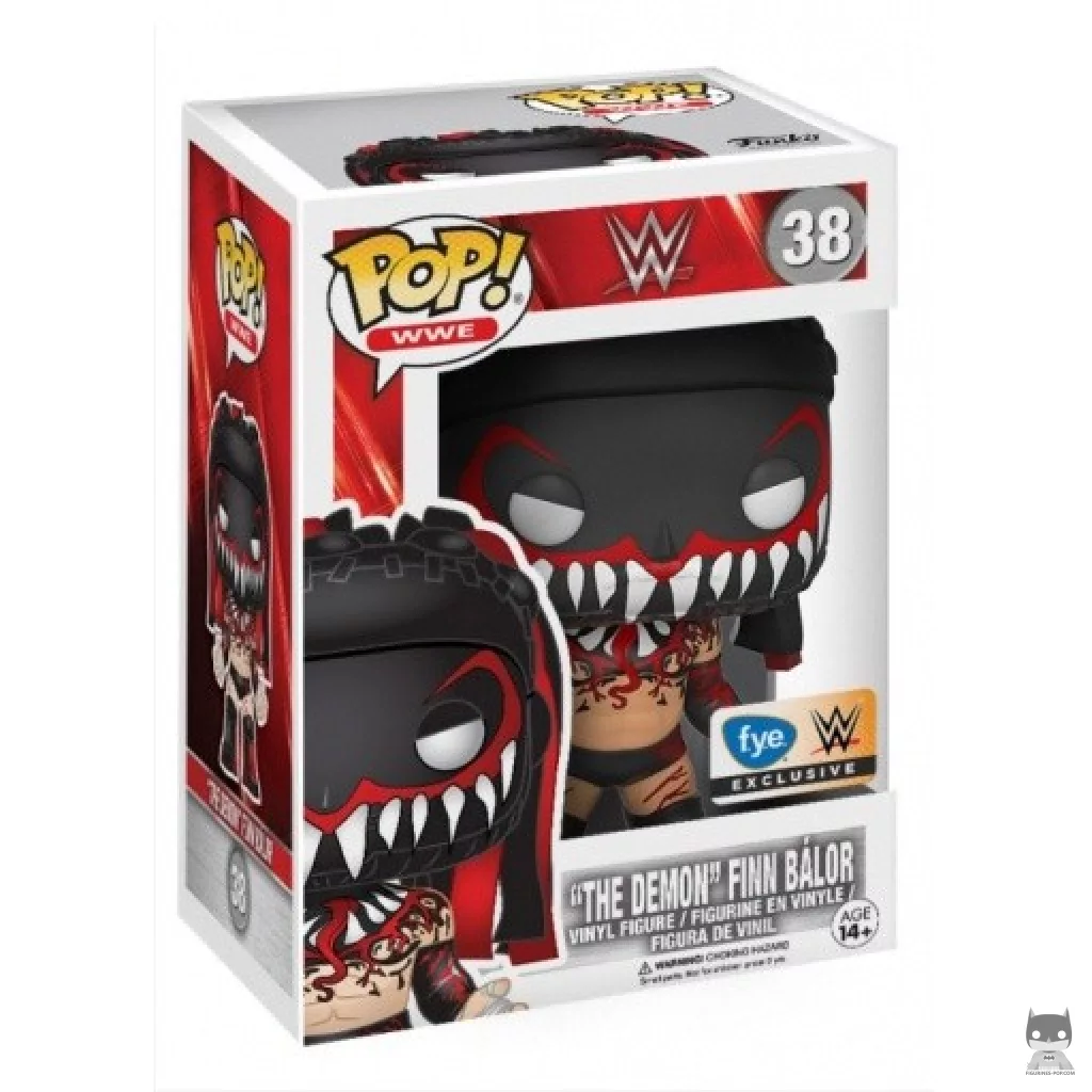 Figura Funko Pop! "The Demon" Finn Balor en su caja