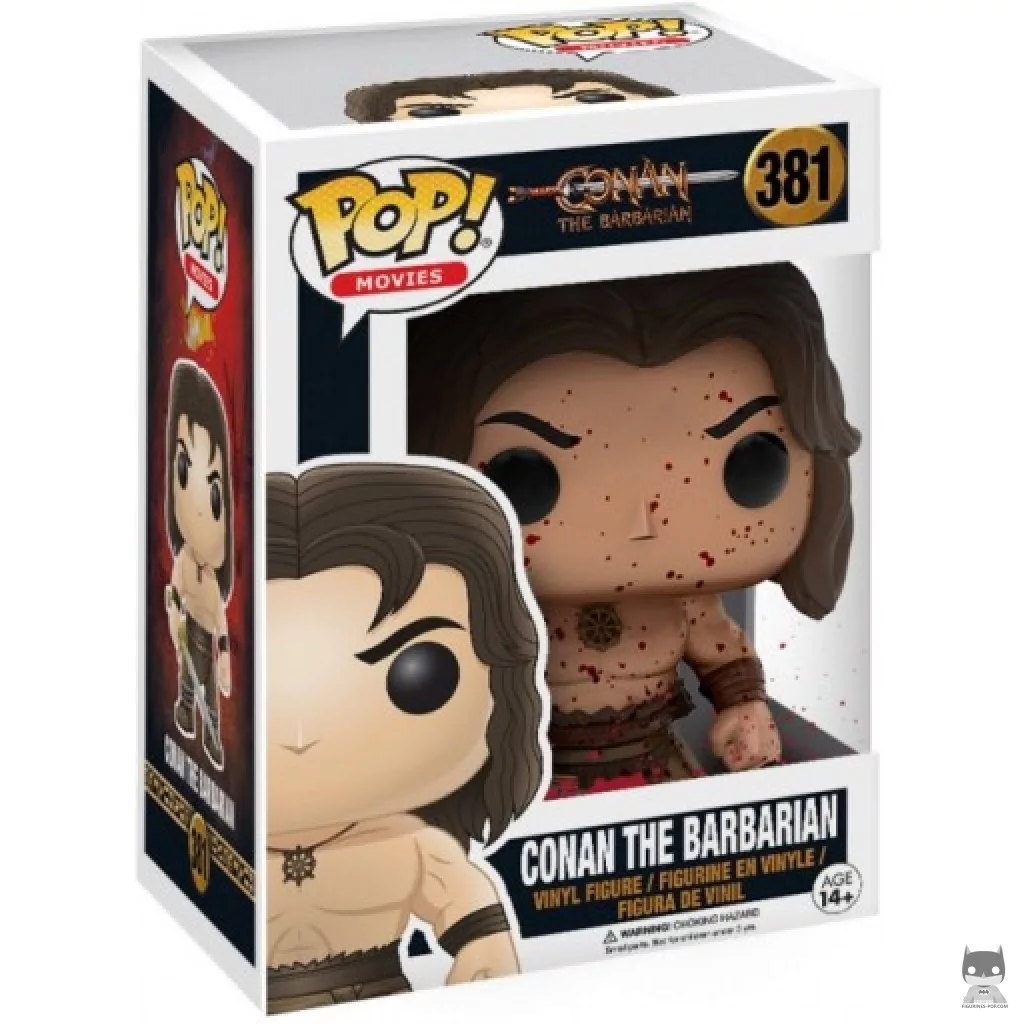 Figura Funko Pop! Conan the Barbarian (Ensangrentado) en su caja
