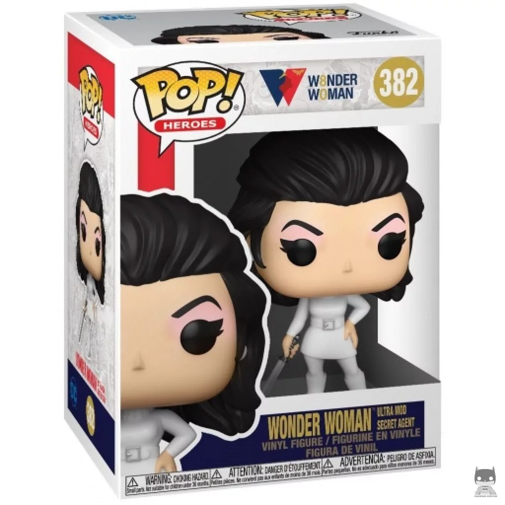Figura Funko Pop! Wonder Woman Ultra Mod agente secreta en su caja