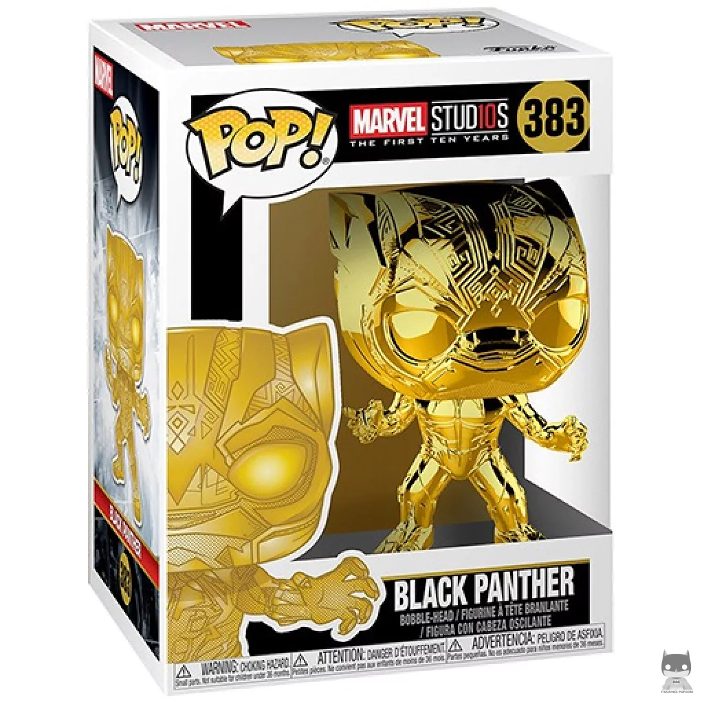 Figura Funko Pop! Black Panther (Dorado) en su caja