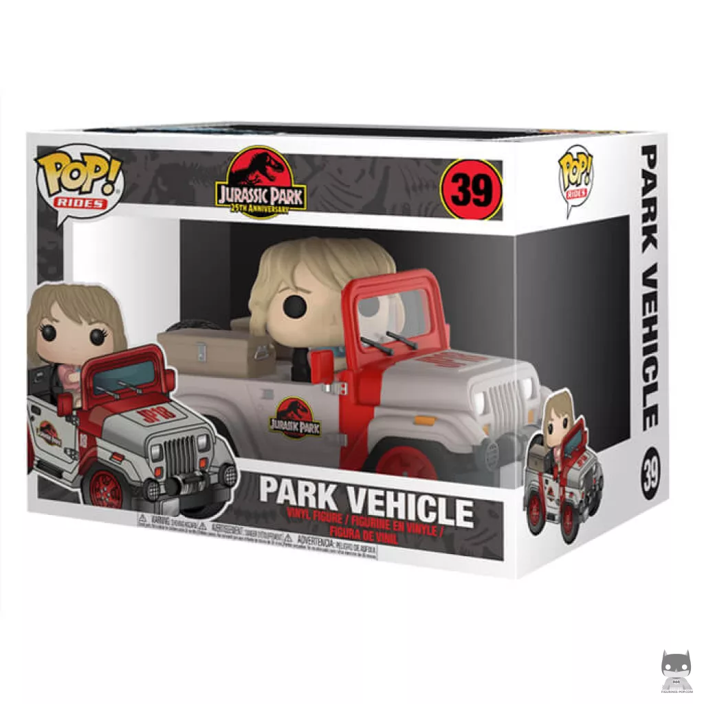 Figura Funko Pop! Ellie Sattler (con jeep) en su caja