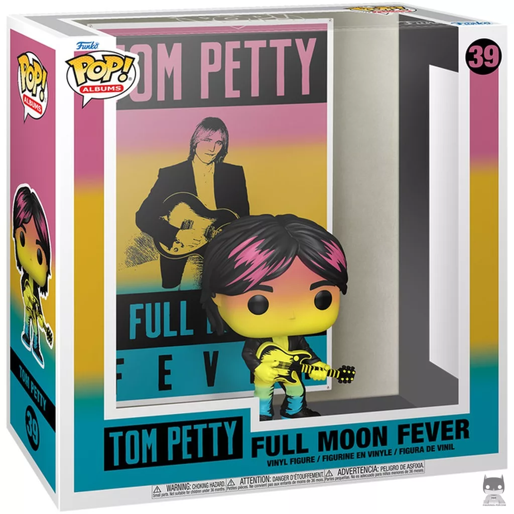Figura Funko Pop! Tom Petty (Full Moon Fever) en su caja
