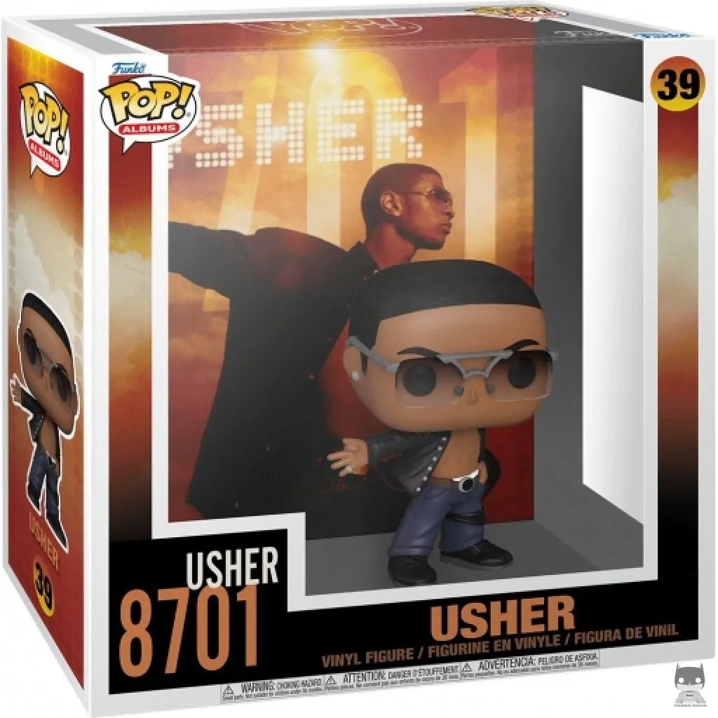 Figura Funko Pop! Usher: 8701 en su caja