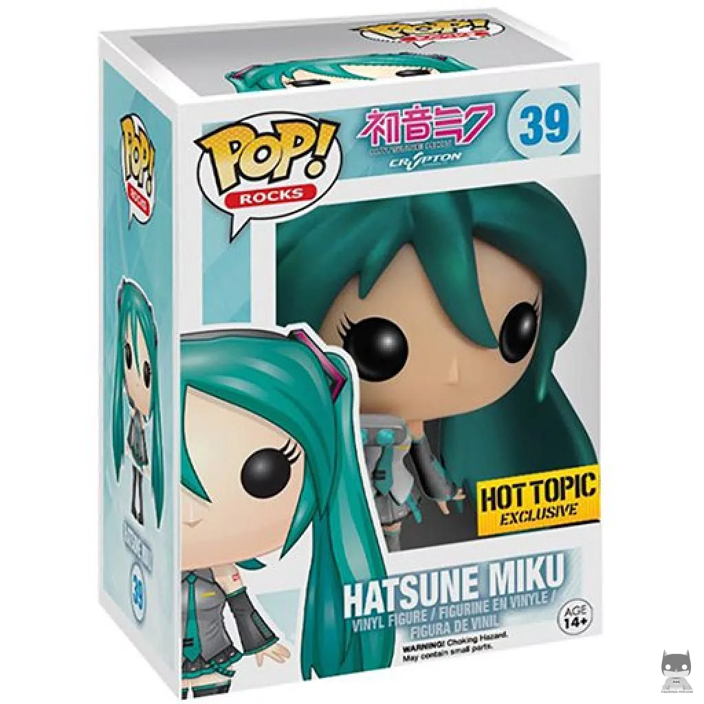 Figura Funko Pop! Hatsune Miku (Metalizado) en su caja