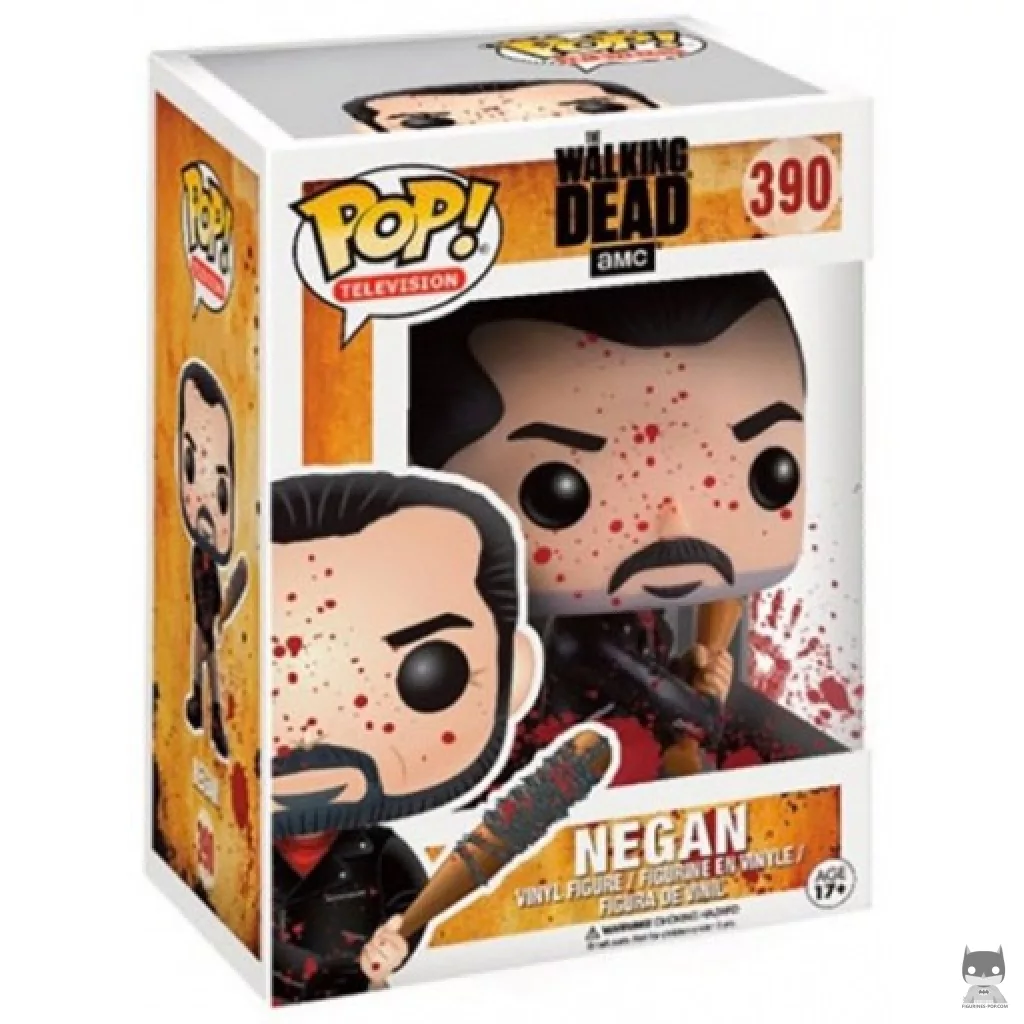 Figura Funko Pop! Negan (Ensangrentado) en su caja