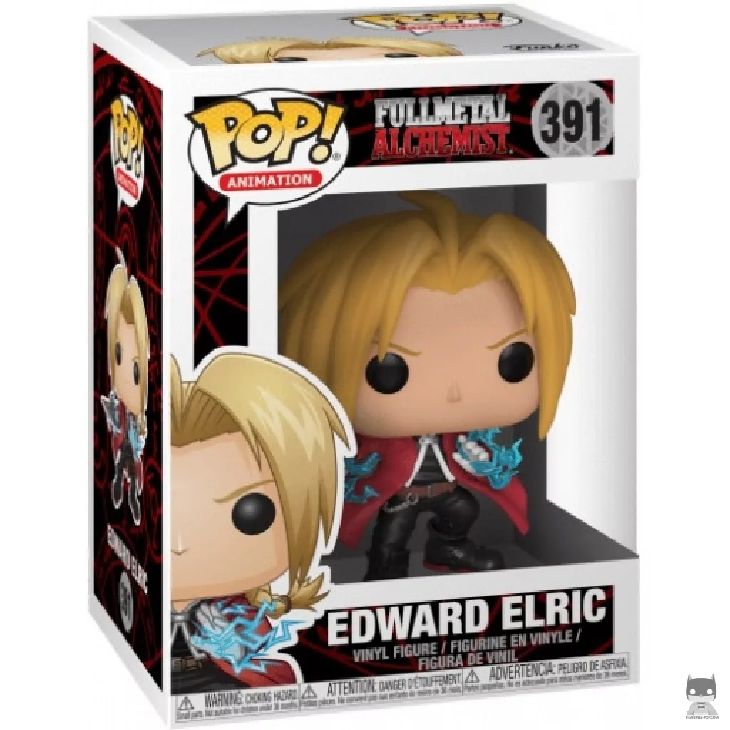 Figura Funko Pop! Edward Elric en su caja