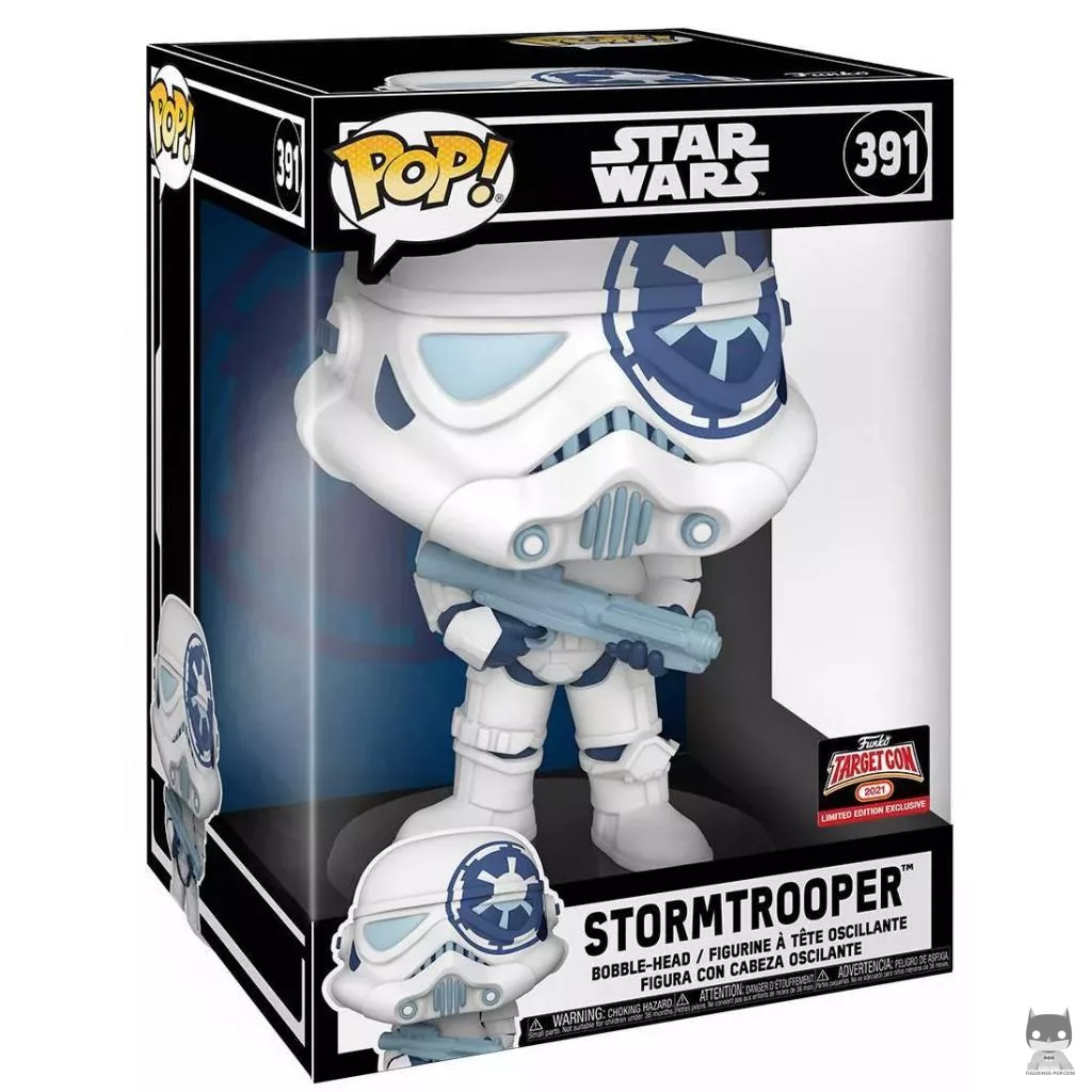 Figura Funko Pop! Stormtrooper (Supersized) en su caja