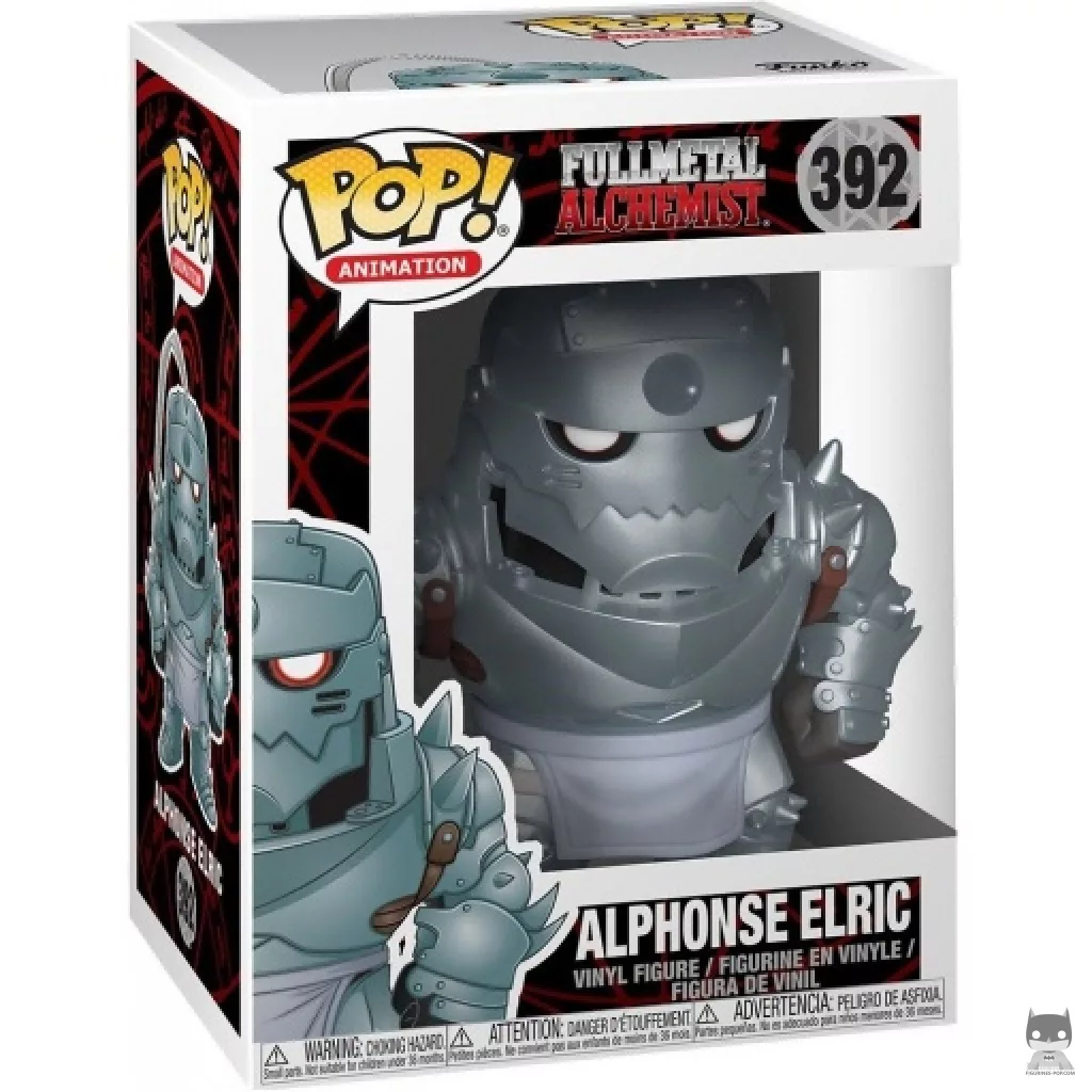 Figura Funko Pop! Alphonse Elric en su caja