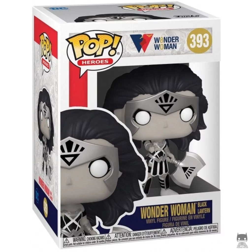 Figura Funko Pop! Wonder Woman Linterna Negra en su caja