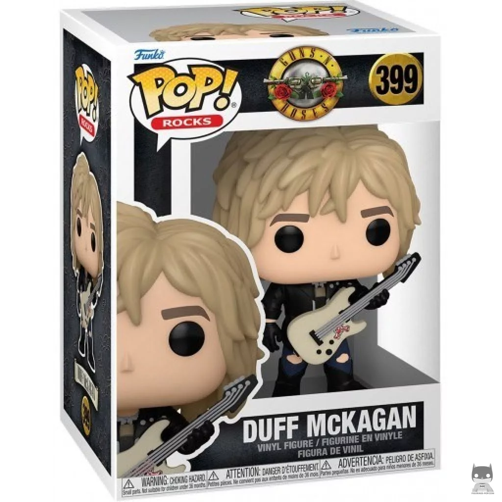Figura Funko Pop! Duff Mckagan en su caja