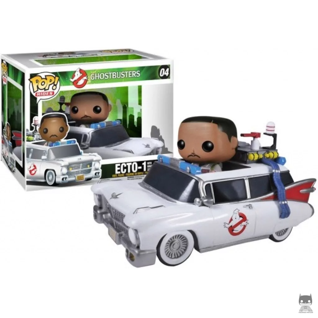 Figura Funko Pop! Ecto-1 con Winston Zeddemore en su caja