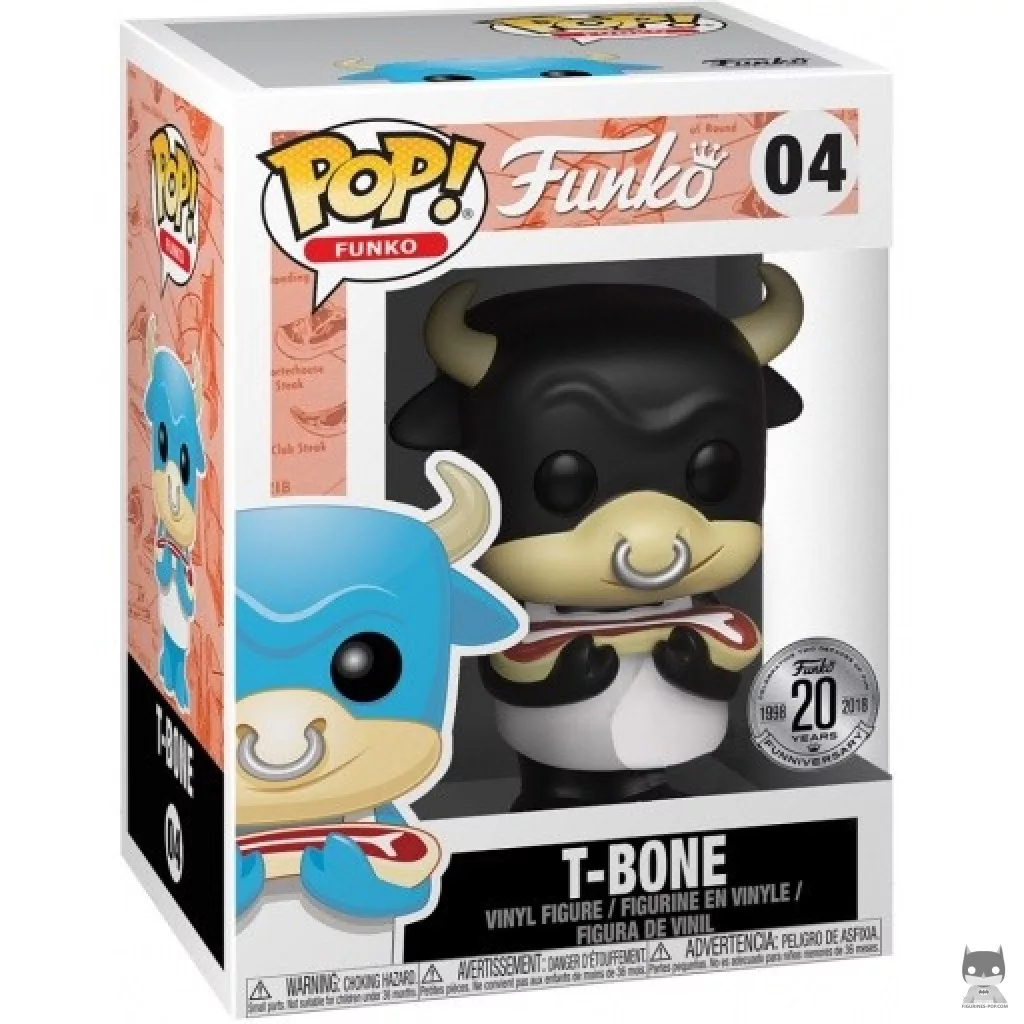 Figura Funko Pop! T-Bone (Negro) en su caja