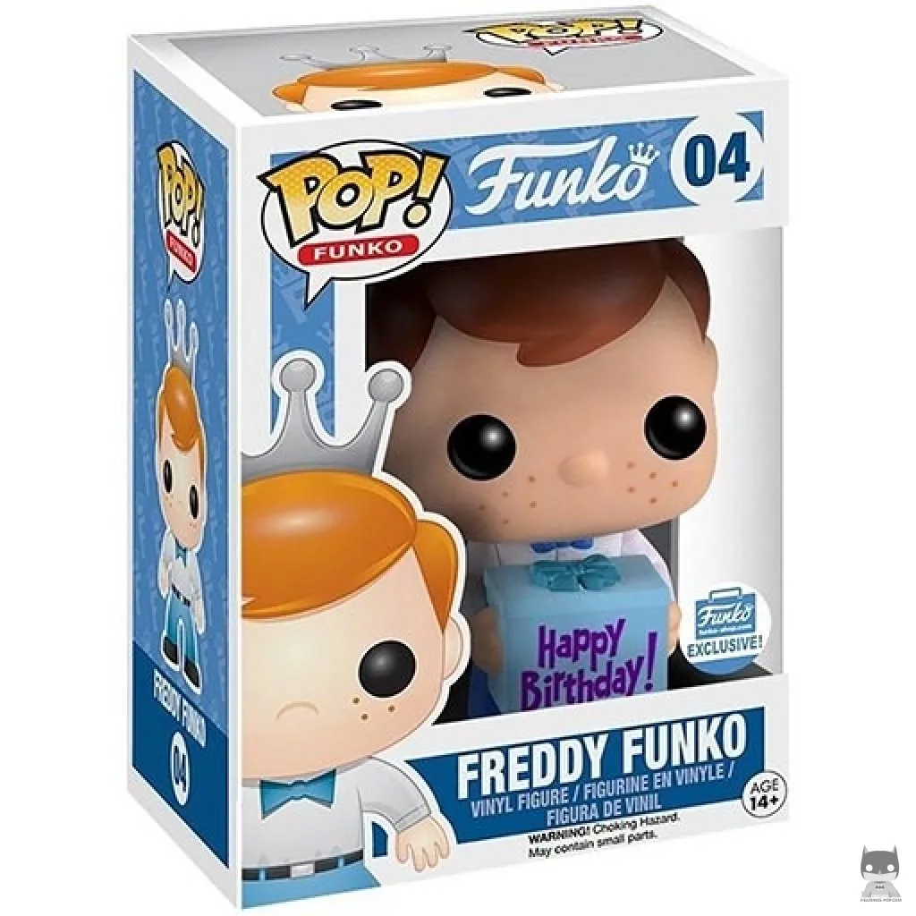 Figura Funko Pop! Freddy Funko (Cumpleaños) en su caja
