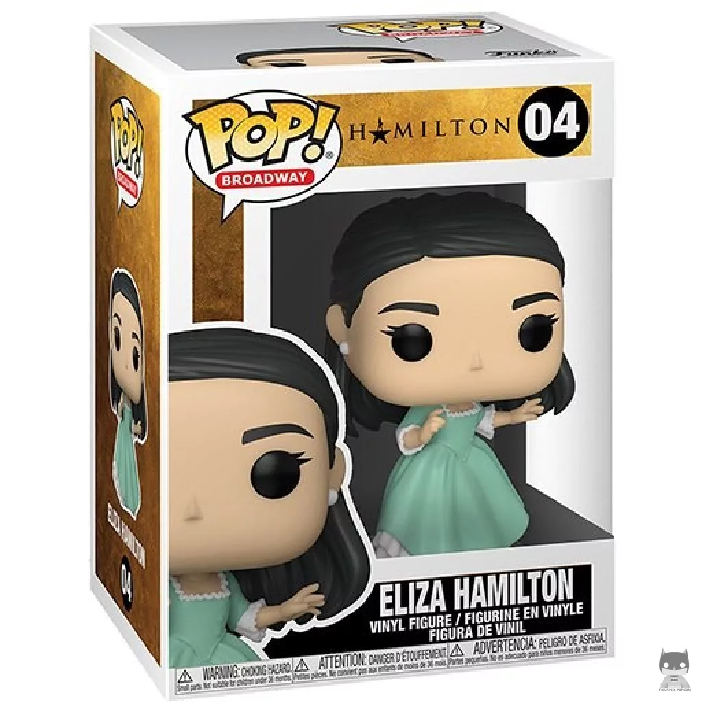 Figura Funko Pop! Eliza Hamilton en su caja
