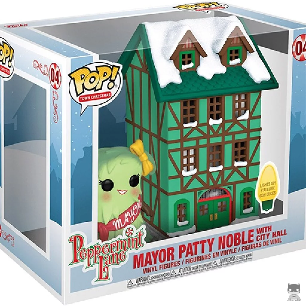 Figura Funko Pop! Alcaldesa Patty Noble & Ayuntamiento en su caja