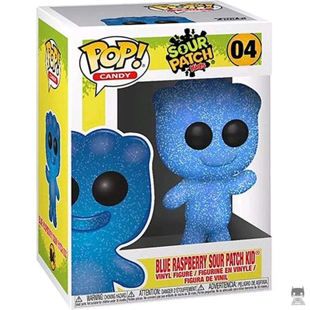 Figura Funko Pop! Sour Patch Kid de frambuesa azul en su caja